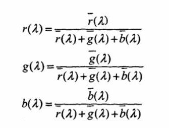 光譜三刺激值和色品坐標換算公式